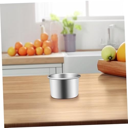 5Pcs 2-Inch Round Cake Pans with Removable Bottoms, Small Aluminum