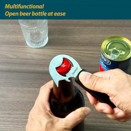 2-pack Magnetic 3-IN-1 Ring-Pull Can Opener,Beer Bottle & Soda Can