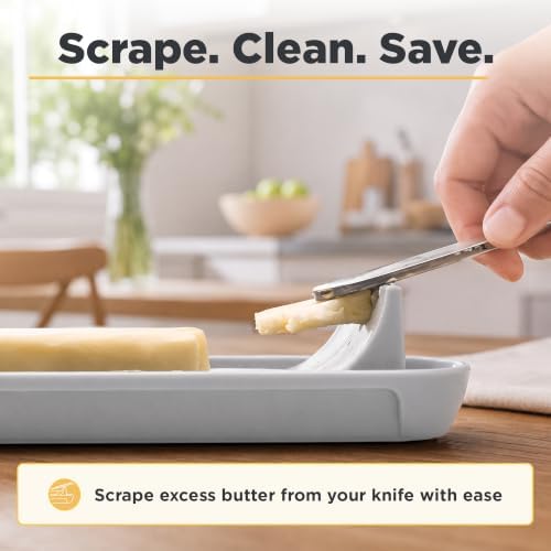 Butter Hub Clear Butter Dish with Lid for Countertop, Plastic, US
