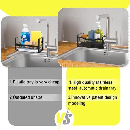 Maifan Stainless Steel Kitchen Sink Caddy with Drain Tray
