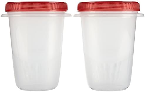 Rubbermaid TakeAlongs Twist & Seal Food Storage Containers, Tint