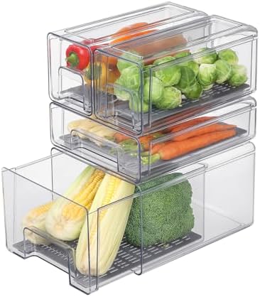 Refrigerator Organizers and Storage Drawers, Complete Set
