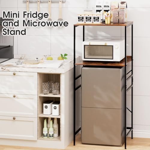 2-Tier Mini Fridge and Microwave Storage Rack