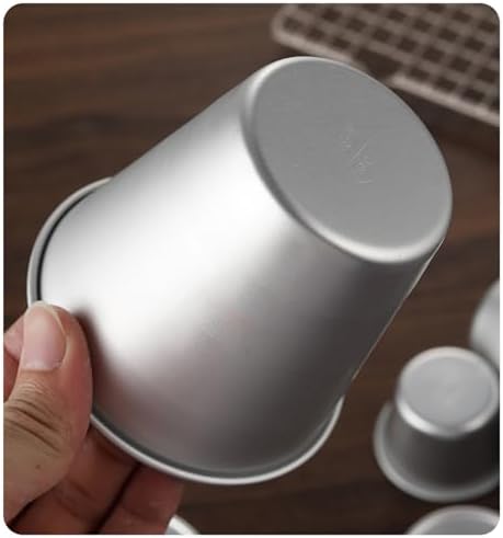 6 Packs Popover Pan, Aluminium Pudding Tin Cup Baking Maker