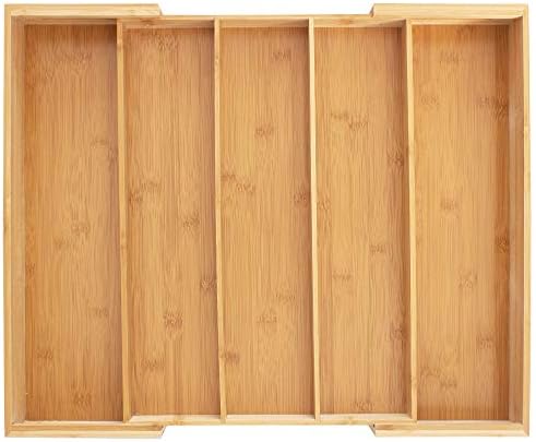 Totally Bamboo Expandable Drawer Organizer, 13 to 22 in