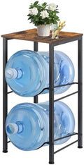 MOOACE 5 Gallon Water Jug Rack, 2 Tier Water Bottle Holder Organizer