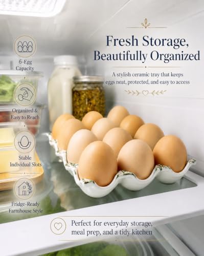 Whole Dozen Egg Tray for Fridge, Deviled Egg Holder Containers