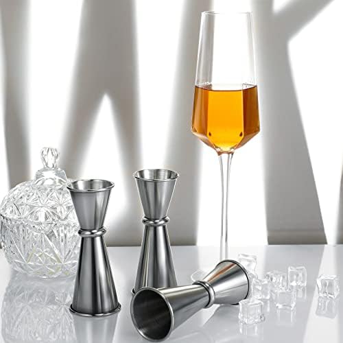 Yinkin 9 Pcs Jigger Bartending Cocktail 2 oz 1 oz Japanese Double