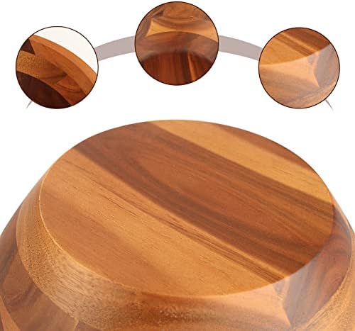 AIDEA Acacia Wood Serving Bowl for Fruits or Salads, 11" Diameter x