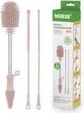Haakaa Food-Grade Silicone Cleaning Brush Kit, 3-Piece