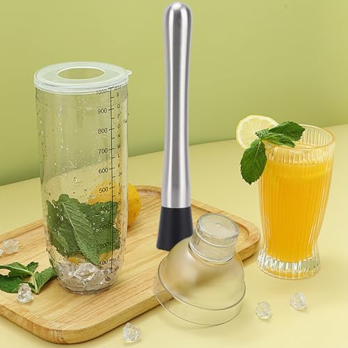 4 Pack Muddlers for Cocktail 304 Stainless Steel Fruit Crusher 8.3"