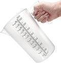 Liquid Measuring Cup with Handle, 48 oz / 6 Cup / 1500 ml Plastic