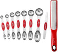 Spring Chef Dual Sided Magnetic Measuring Spoons, Set of 8 & Stainless