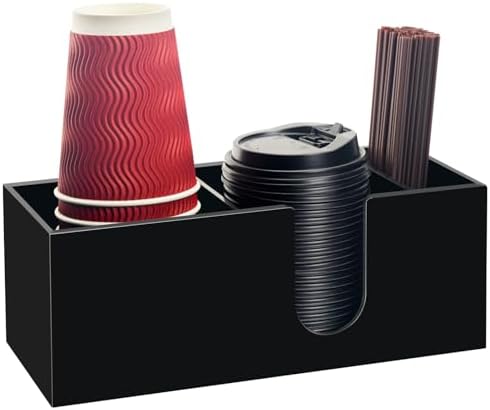 Coffee Cup Holder for Countertop, Acrylic Coffee Station Organizer