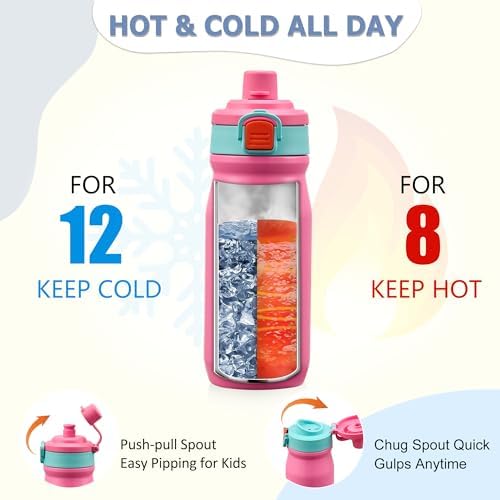 Bento Lunch Box for Kids with 8oz Soup Thermo, Leak-proof Lunch Food