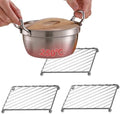3 Pcs Stainless Steel Trivets Heat Resistant Insulated Hot Pads Table