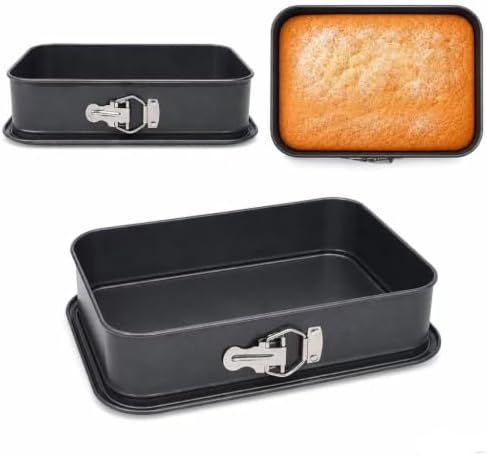 Rectangular Springform Cake Pan 11.02"x7.09"x2.55" - Leakproof