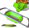 2-in-1 Silicone Strainer Set | Collapsible Colander | Over the Sink