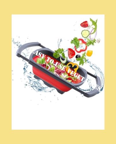 LP Colander collapsible Strainer Over The Sink Vegetable/Fruit