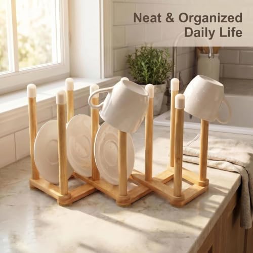 Bamboo Retractable Bottle Drying Rack Cup Dish Drying Racks,Sports