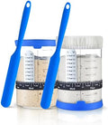 Adodeen 2-Pack 34oz Sourdough Starter Jars