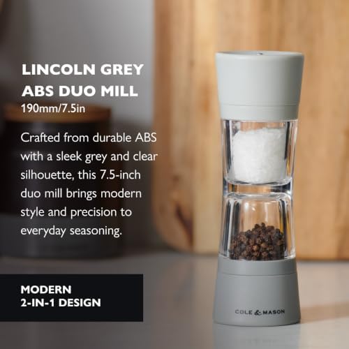 Cole & Mason Lincoln Grey Salt and Pepper Mill Set