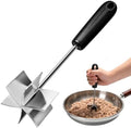 304 Stainless Steel Meat Chopper & Masher, Ground Beef Masher