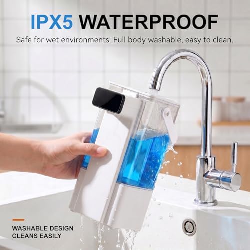 800ml/27oz Large Capacity Automatic Soap Dispenser, White