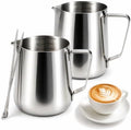 2 Pack Milk Frothing Pitcher 32oz Milk Steamer Cup Espresso Steaming