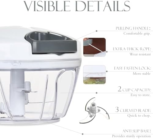 Ourokhome Vegetable Chopper Onion Cutter with Container
