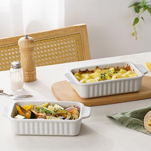 Small Casserole Dishes for Oven - 30 Oz Ceramic Baking Dish with