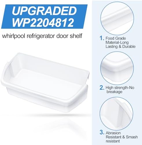 WP2204812 2204812 Refrigerator Door Shelf Bin Replacement Compatible
