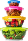 Neoflam 8-Piece Mixing Bowl Set with Lids, Airtight, Stackable