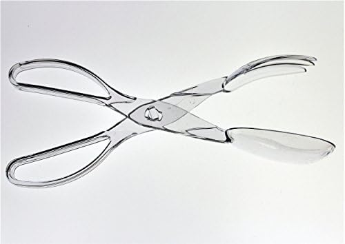 Exquisite Clear Deluxe Plastic Salad Tongs - Premium Quality