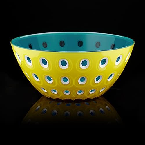 Guzzini - Le Murrine, Bowl M - 279420225, Yellow/White/Aquamarine