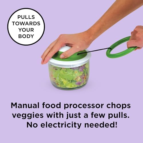 Chef'n VeggiChop Hand-Powered Food Chopper, 5.5 x 5.5 x 5 Inches