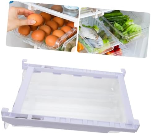 Egg Holder Drawer Egg Container White Plastic for Refrigerator Xmas