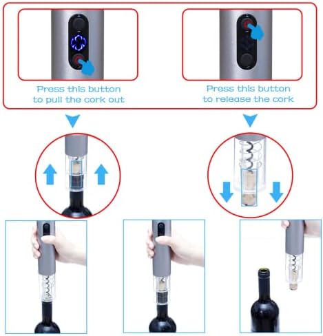 Hotool Rechargeable Electric Wine Opener Set Wine Gift, Electric