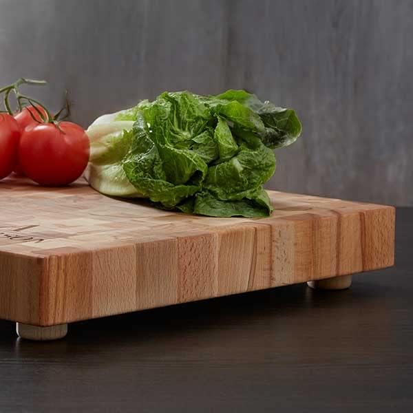 Personalization Universe Laurel Wreath Butcher Block Cutting Board