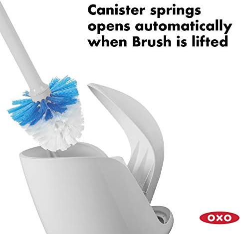 OXO Good Grips Toilet Brush and Holder, Gray