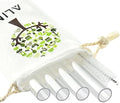 ALINK Reusable Clear Boba Straws, 10 in x 12 mm Jumbo Tritan Hard