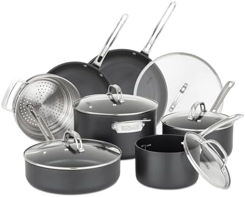 Viking Pots and Pans Set Non Stick,12 Piece Hard Anodized Kitchen