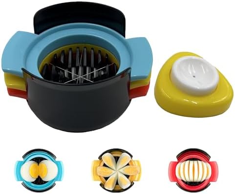 3-in-1 Egg Slicer for Hard Boiled Eggs, Strawberry, Banana & Avocado