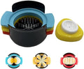 3-in-1 Egg Slicer for Hard Boiled Eggs, Strawberry, Banana & Avocado