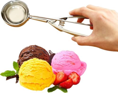 Stainless Steel Cookie and Ice Cream Scoop Set,3 Sizes: 1.622.4 Inches