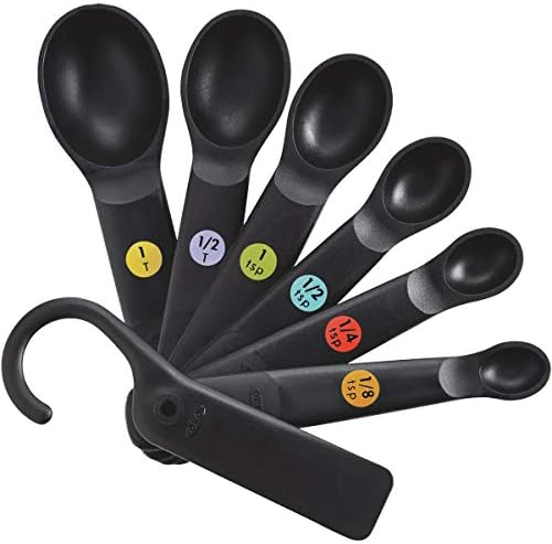 OXO International 11110801 Good Grips Measuring Spoon Set, Black