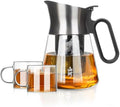 ZENS Glass Teapot with Infuser with 2 Cups for Loose Tea Steeper