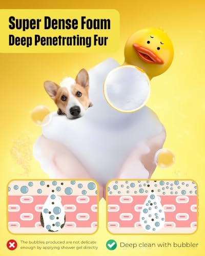 Electric Dog Shampoo Dispenser Dog Shampoo Sprayer Duck Shampoo Foamer