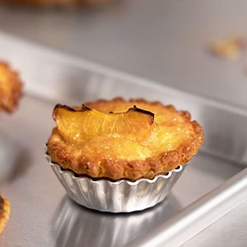 Fat Daddio's PMTH-2 Natural Aluminum Mini Tartlet Pan, 2 x 0.9 Inch
