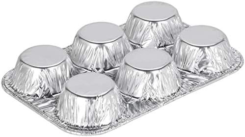 Muffin Pan | 6-Cup Cupcake Aluminum Pans Favorite Muffin Tin Size for